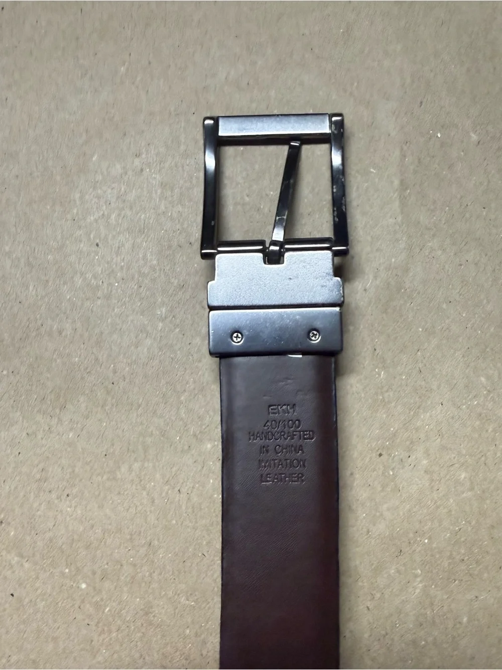 Kenneth Cole Reaction Reversible Belt size 40 Black and Brown Rare!
